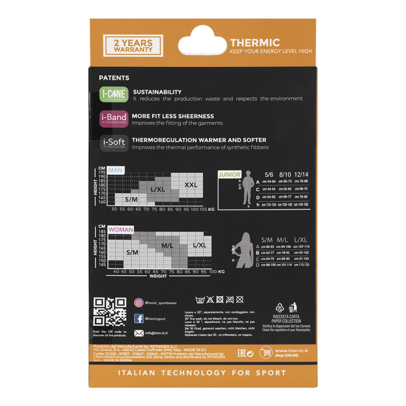 COMPLETO DI BIANCHERIA TERMICA PER BAMBINI | BLACK | 164 | Diel