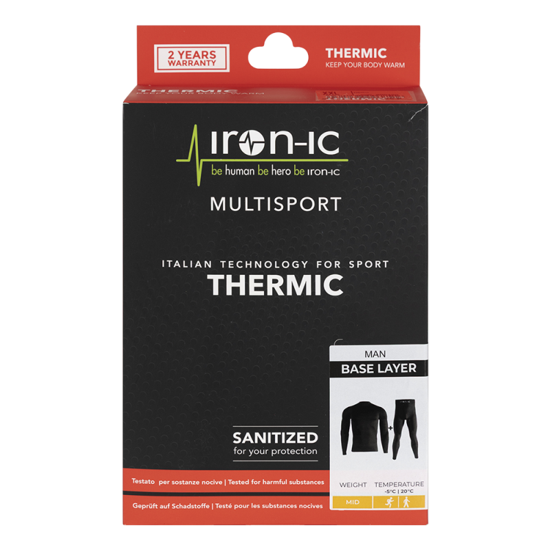 BIANCHERIA TERMICA UOMO – COMPLETO | BLACK | XL(54) | Diel