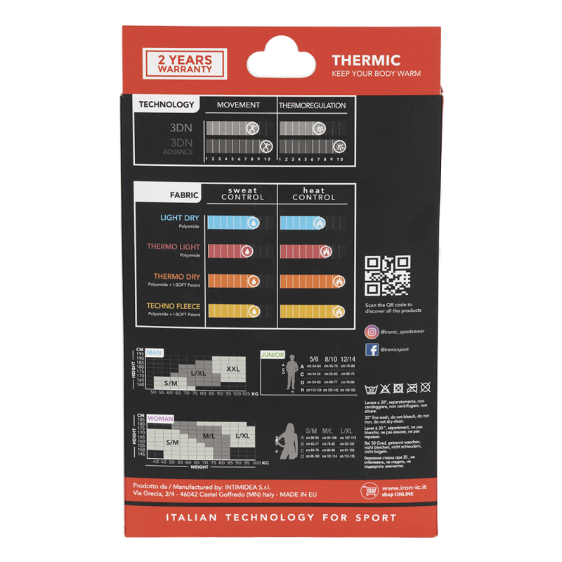 BIANCHERIA TERMICA UOMO – COMPLETO | BLACK | XL(54) | Diel